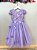 Vestido Juvenil Midi Formatura Lilás Apliques Flores e Borboletas Festas - Imagem 4