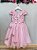 Vestido Juvenil Midi Formatura Rosa Apliques Flores e Borboletas Festas - Imagem 4