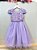 Vestido Lilás Infantil Social com Renda Festa Luxo - Imagem 4