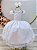 Vestido Branco Infantil Social com Renda Festa Luxo - Imagem 1