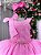 Vestido Infantil Rosa Chiclete Festa Luxo - Imagem 2