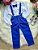 Conjunto Social Menino Azul Royal Suspensorio - Imagem 1