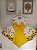 Vestido Infantil Girassol Amarelo Super Luxo - Imagem 2