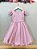 Vestido Infantil Rosa Renda Cinto de Pérolas Festas - Imagem 4