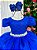 Vestido Longo Daminha Azul Royal Laura Peito Rendado - Imagem 4