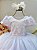 Vestido Infantil Branco Com Renda Festas Casamentos - Imagem 2