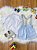 Conjunto Social Bebê Short Susp. Azul Claro e Camisa Branca - Imagem 3