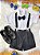 Conjunto Social Bebê Short Susp. Preto e Camisa Branca - Imagem 1