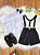 Conjunto Social Bebê Short Susp. Preto e Camisa Branca - Imagem 4