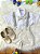 Conjunto Social Bebê Short Susp. Bege Claro e Camisa Branca - Imagem 1