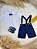 Conjunto Social Camisa Gravata Short e Susp. Azul Marinho - Imagem 2