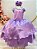 Fantasia Infantil Princesas Sofia e Rapunzel Lilás - Imagem 3