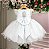 Vestido Infantil Branco Batizado Bebe e Infantil - Imagem 3