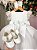 Vestido Infantil Branco Batizado Bebe e Infantil - Imagem 6