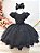 Vestido Infantil Preto Luxo Festa Menina - Imagem 1