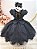 Vestido Infantil Preto Luxo Festa Menina - Imagem 3