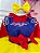 Vestido Infantil Branca de Neve Capa e Laço Strass - Imagem 2