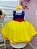 Vestido Infantil Branca de Neve Capa e Laço Strass - Imagem 5