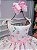 Vestido Infantil Floral Rosa Bebe Festa Luxo - Imagem 6