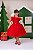 Vestido Vermelho Infantil para o Natal Tule Glitter Luxo - Imagem 2