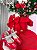 Vestido Vermelho Infantil para o Natal Tule Glitter Luxo - Imagem 2