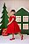 Vestido Vermelho Infantil para o Natal Tule Glitter Luxo - Imagem 8