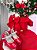 Vestido Vermelho Infantil para o Natal Tule Glitter Luxo - Imagem 6