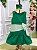 Vestido Verde Infantil para o Natal Festa Luxo - Imagem 3
