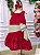 Vestido Vermeho Infantil para o Natal Festa Luxo - Imagem 4