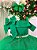 Vestido Verde Infantil para o Natal Festa Tule Glitter Luxo - Imagem 7