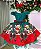Vestido Infantil Verde Urso Teddy Natalino Festa Luxo - Imagem 5