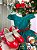 Vestido Infantil Verde Urso Teddy Natalino Festa Luxo - Imagem 2