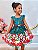 Vestido Infantil Verde Bandeira Xadrez Ursinhos Festas Natal - Imagem 7