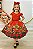 Vestido Infantil Vermelho Ursinhos Festas Natal - Imagem 1