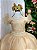 Vestido Infantil Longo Festa Luxo Dourado Amanda - Imagem 7