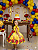 Vestido A Bela e a Fera Temáticos Kids - Imagem 2