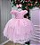 Vestido Infantil Jardim Encantado Festa Luxo Rosa Bebe - Imagem 5