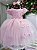 Vestido Infantil Jardim Encantado Festa Luxo Rosa Bebe - Imagem 9