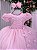 Vestido Infantil Jardim Encantado Festa Luxo Rosa Bebe - Imagem 8