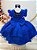 Vestido Infantil Azul Royal Saia Tule e Glitter - Imagem 3