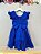Vestido Infantil Azul Royal Saia Tule e Glitter - Imagem 5