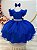 Vestido Infantil Azul Royal Saia Tule e Glitter - Imagem 1