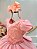 Vestido Infantil Salmão Busto Nervura Festas Daminhas - Imagem 4