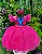 Vestido Infantil Lilo Stitch Pink com Led Tematicos - Imagem 7