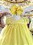 Vestido Infantil Trapézio Amarelo Festas - Imagem 2