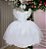 Vestido Infantil Juvenil Festa Branco Daminhas - Imagem 5