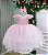 Vestido Infantil Rosa Bebê Festa Luxo - Imagem 1