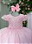 Vestido Infantil Rosa Bebê Festa Luxo - Imagem 3