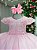 Vestido Infantil Rosa Bebê Festa Luxo - Imagem 5