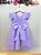 Vestido Infantil Lilás Saia Tule e Glitter Festa Daminhas - Imagem 5